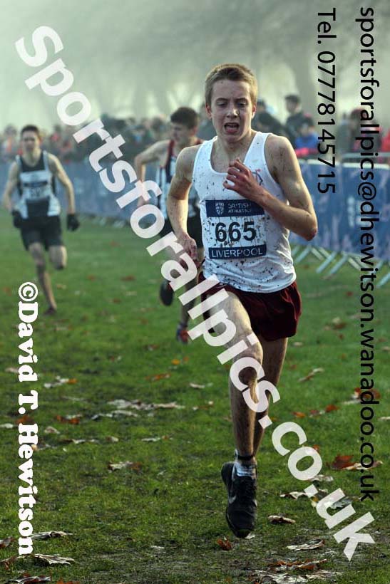 Mens under-17s, European Cross Country Trials, Sefton Park, Liverpool. Photo: David T. Hewitson/Sports for All Pics